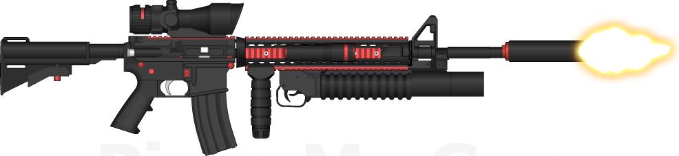 黑红白灰的M16A4.jpg